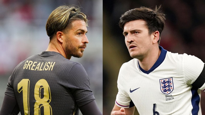 Jack Grealish và Harry Maguire đã bị loại khỏi danh sách cuối cùng của tuyển Anh cho Euro 2024.